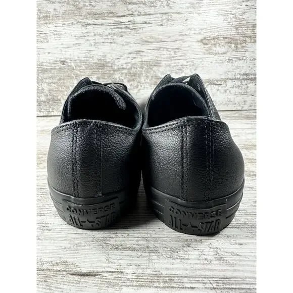 Men's Converse All Star Black Leather Low Top Sneakers Sz 13 EUC! - Picture 5 of 11